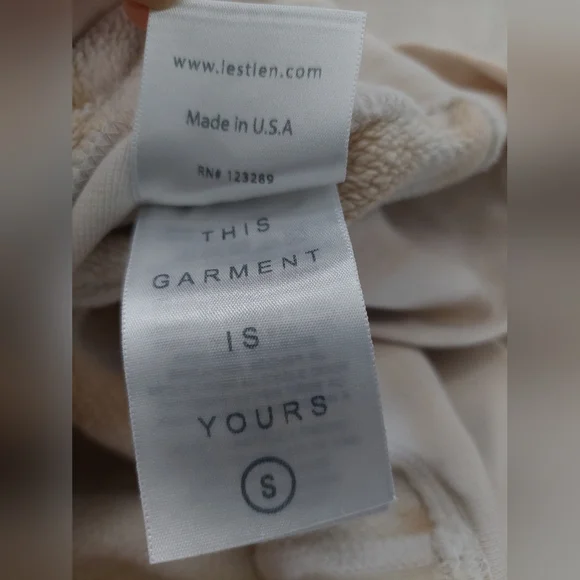 LES TIEN Tie-dye Brushed-back Cotton Sweatshirt - Beige - Picture 9 of 11